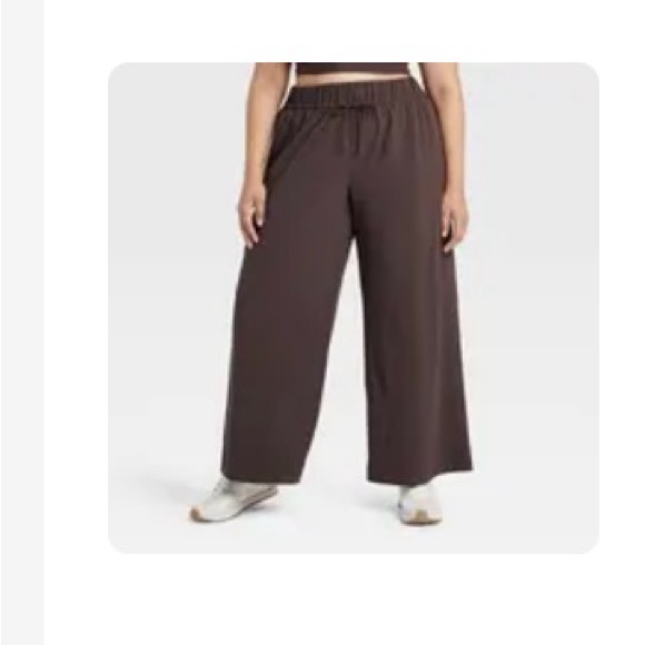 All in Motion Brown Wide-Leg Pants - Picture 1 of 3